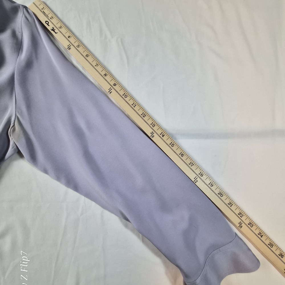 ​REPURPOSE PROJECT: Talbots Petite 96% Silk Stretch Blouse - 16P - Picture 8 of 10